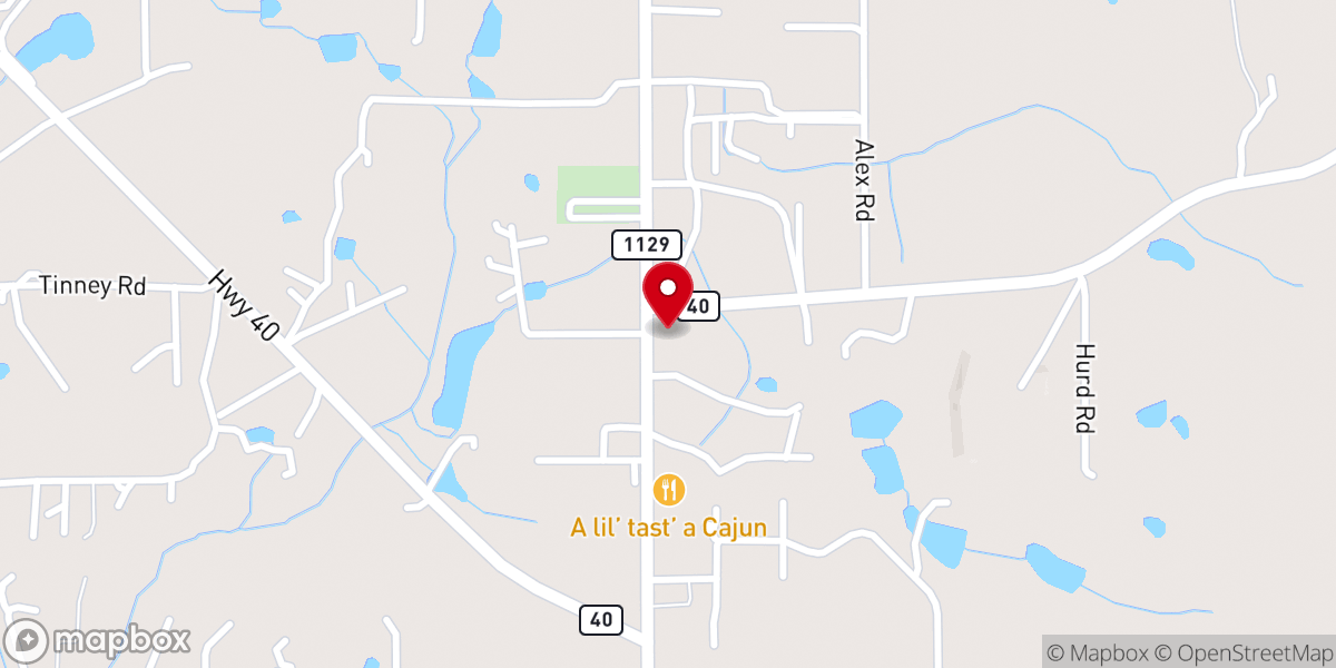 Map showing location of Freedom House Church, LA