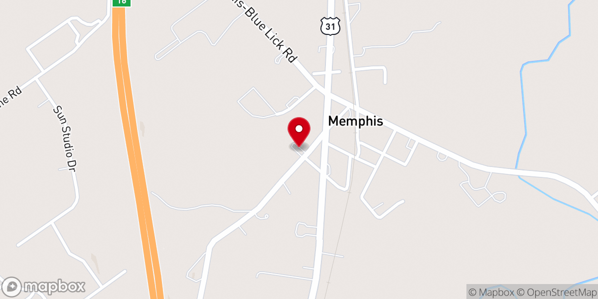 Map showing location of Church of Christ
