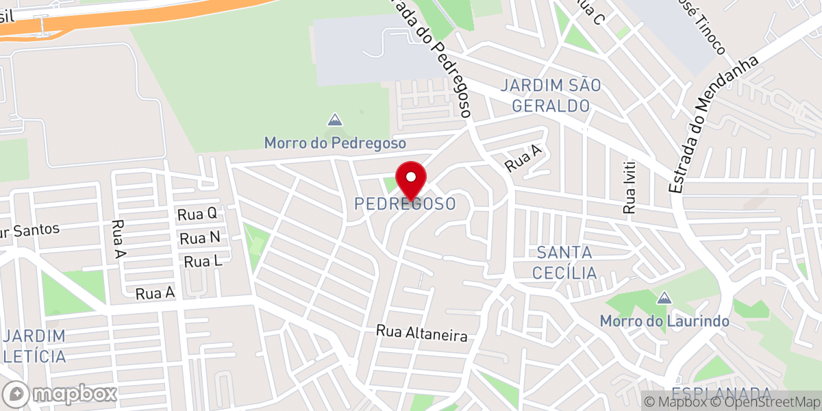Map showing location of Assembleia De Deus Em Campo Grande Congregação Pedregoso