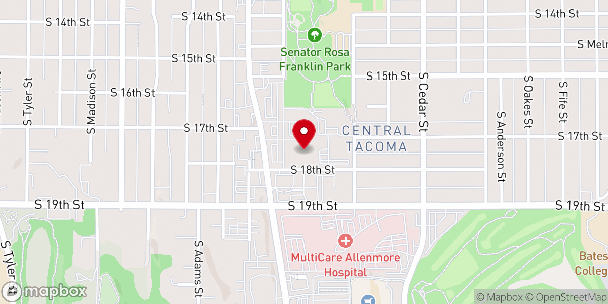 Map showing location of First Assembly of God Life Center