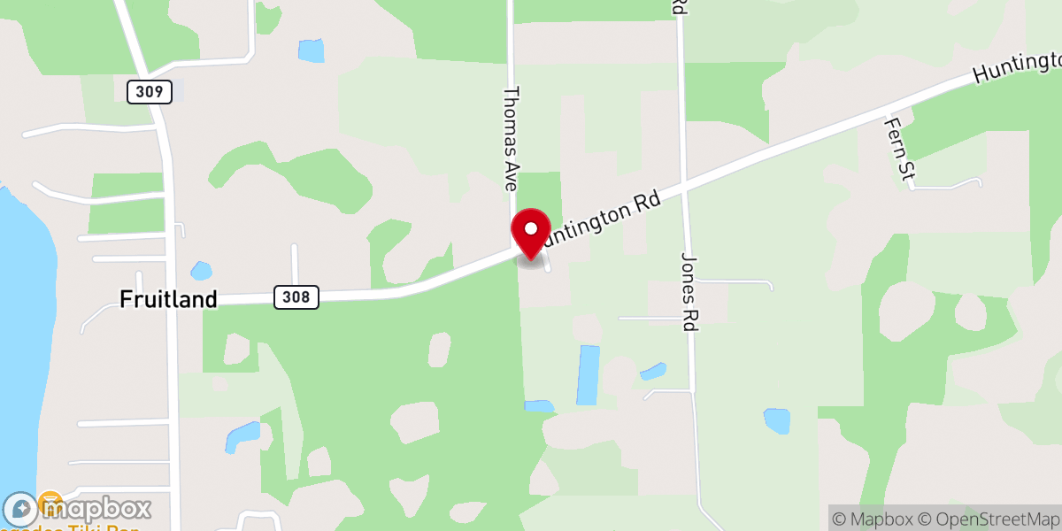 Map showing location of Country Blue Jeans Church