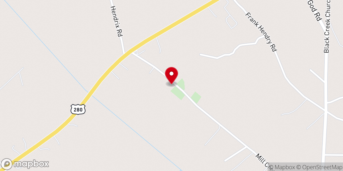 Map showing location of Boyd's Temple