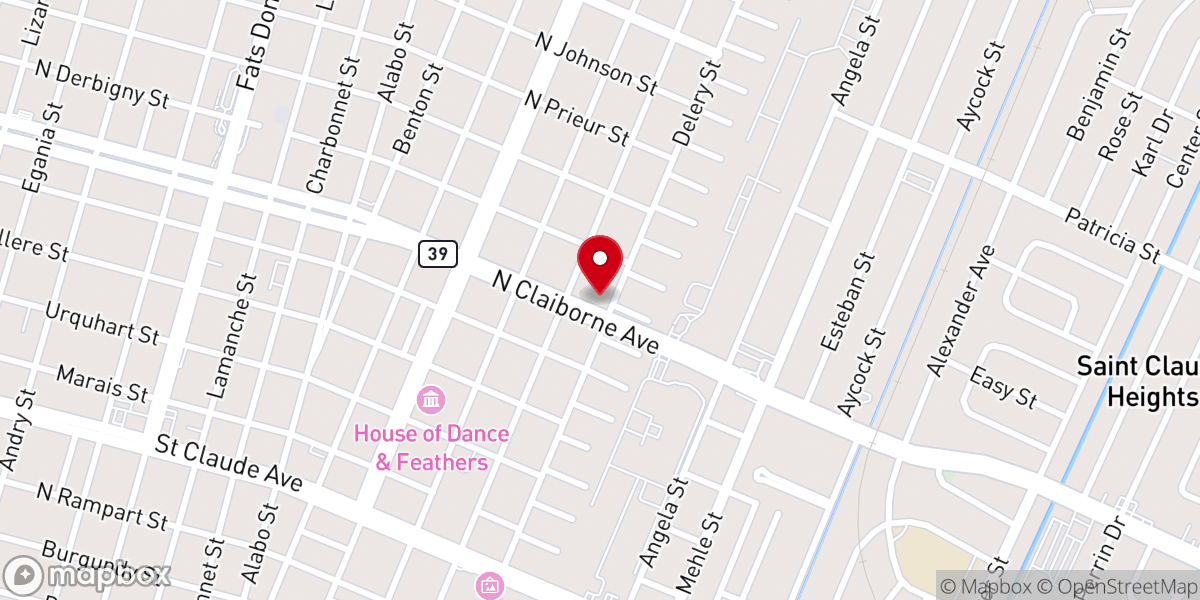 Map showing location of Philippi Evangelistic Church Of God In Christ