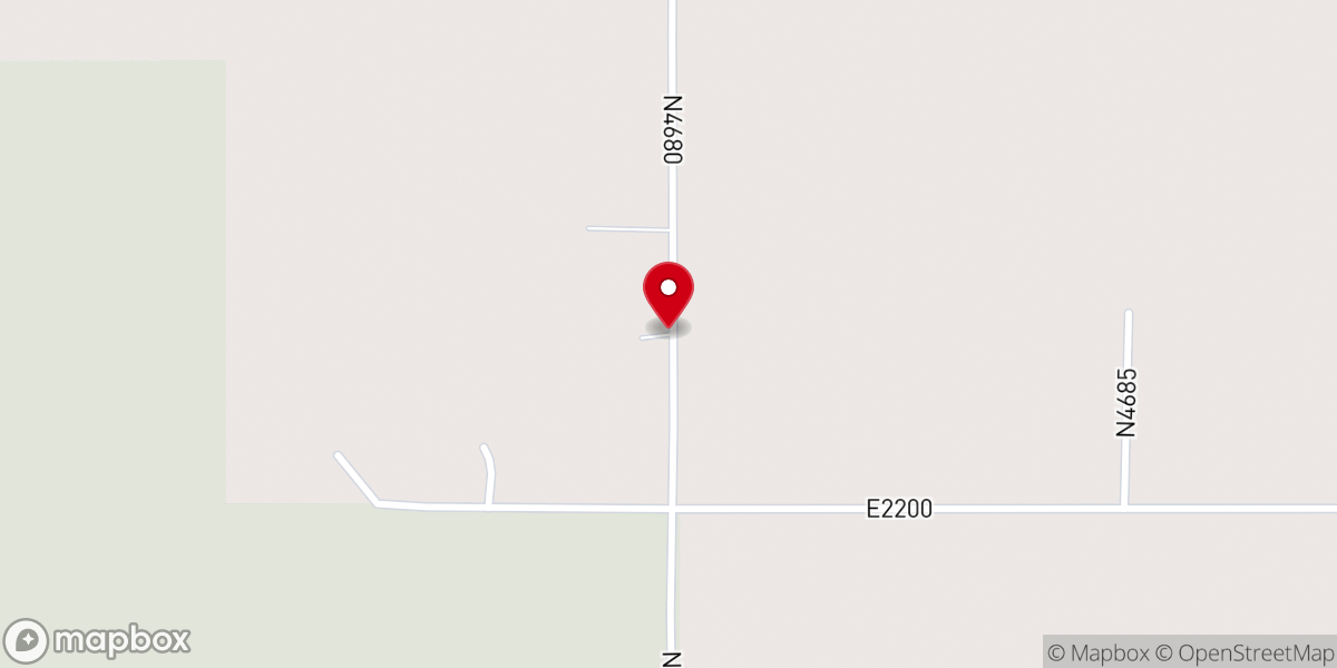 Map showing location of Rebecca Baptist Church
