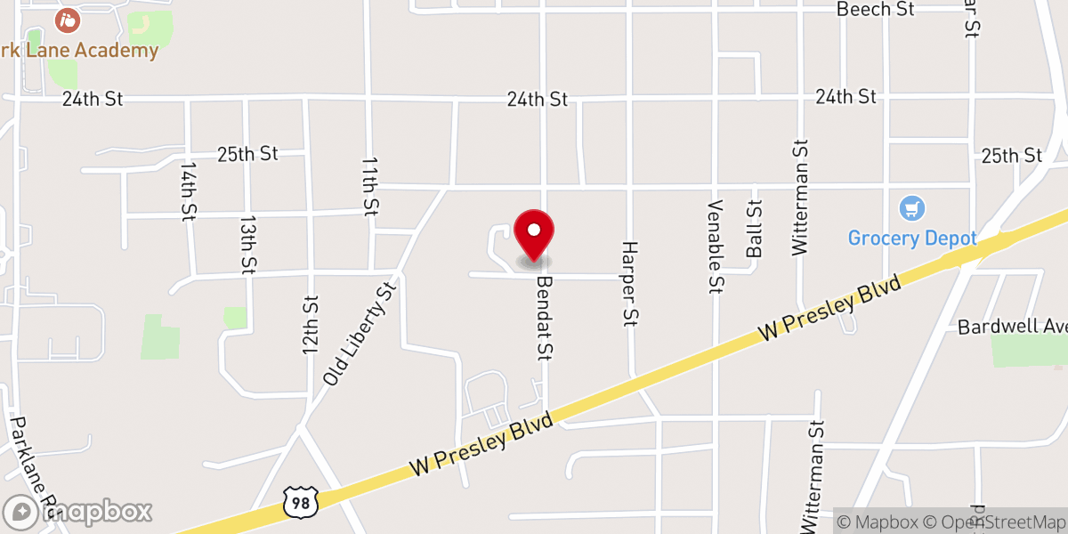 Map showing location of Growing In Grace Fellowship