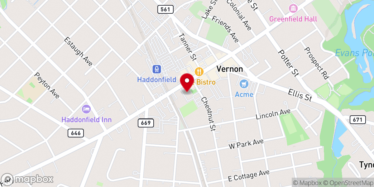 Map showing location of Agape Presbyterian Church