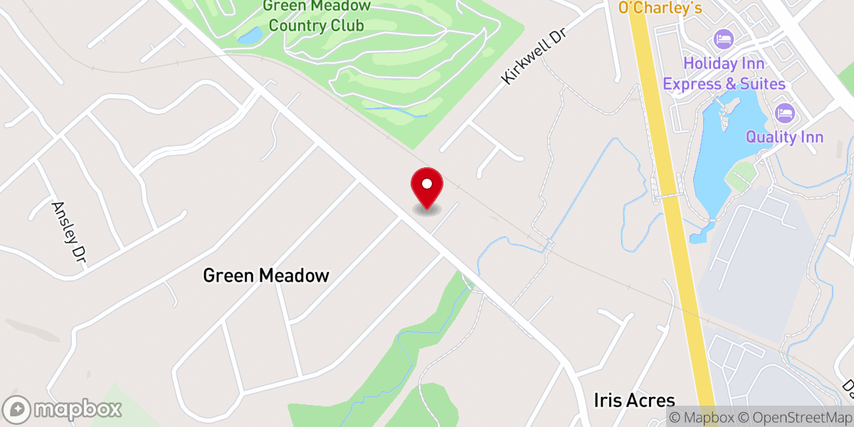 Map showing location of Cornerstone Fellowship Church