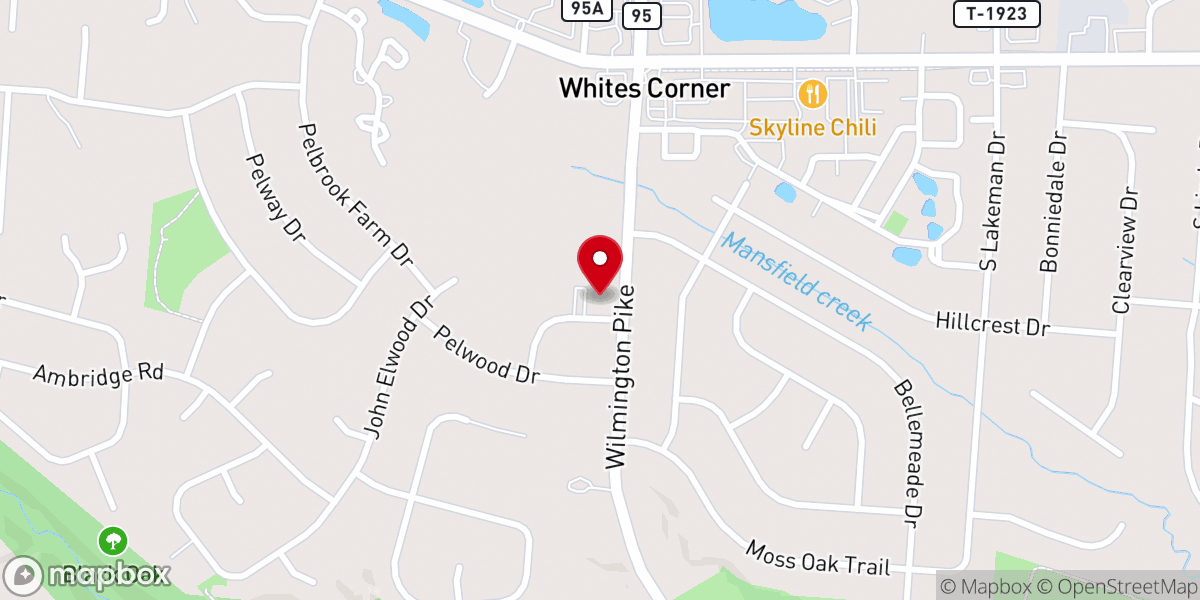 Map showing location of Heritage Christian Church
