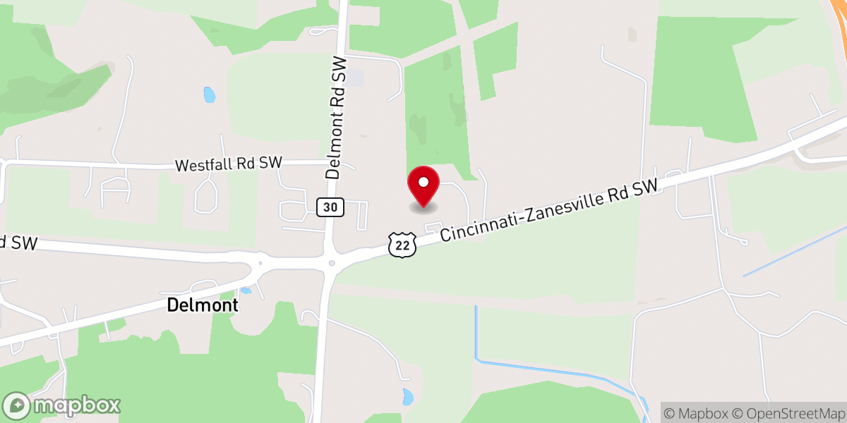 Map showing location of Open Door Free Will Baptist Church