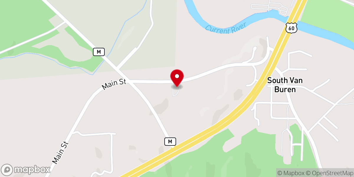 Map showing location of Mt. Zion Church of God of Prophecy
