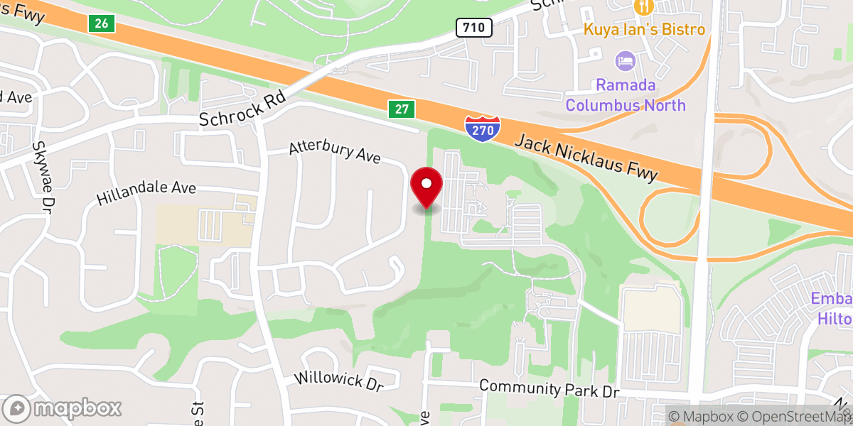 Map showing location of Dwell Community Church Main Campus