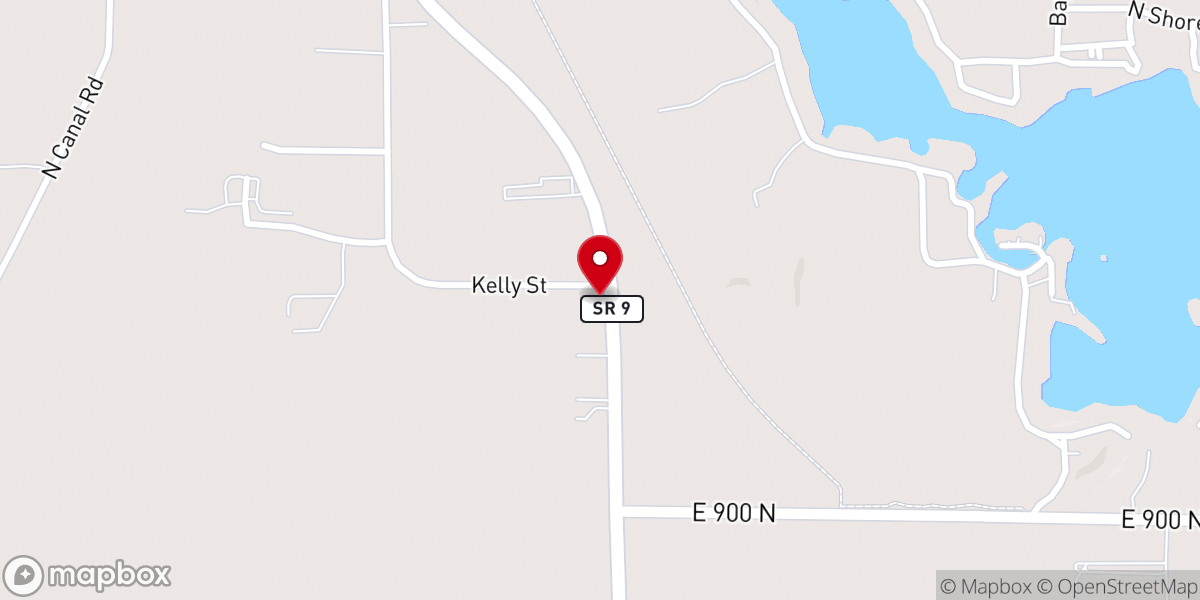Map showing location of Kelly st Baptist Church