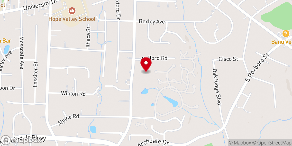 Map showing location of St Stephens Durham Endowment