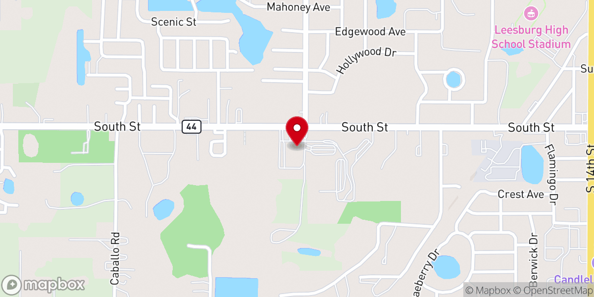 Map showing location of The Rock Church Leesburg