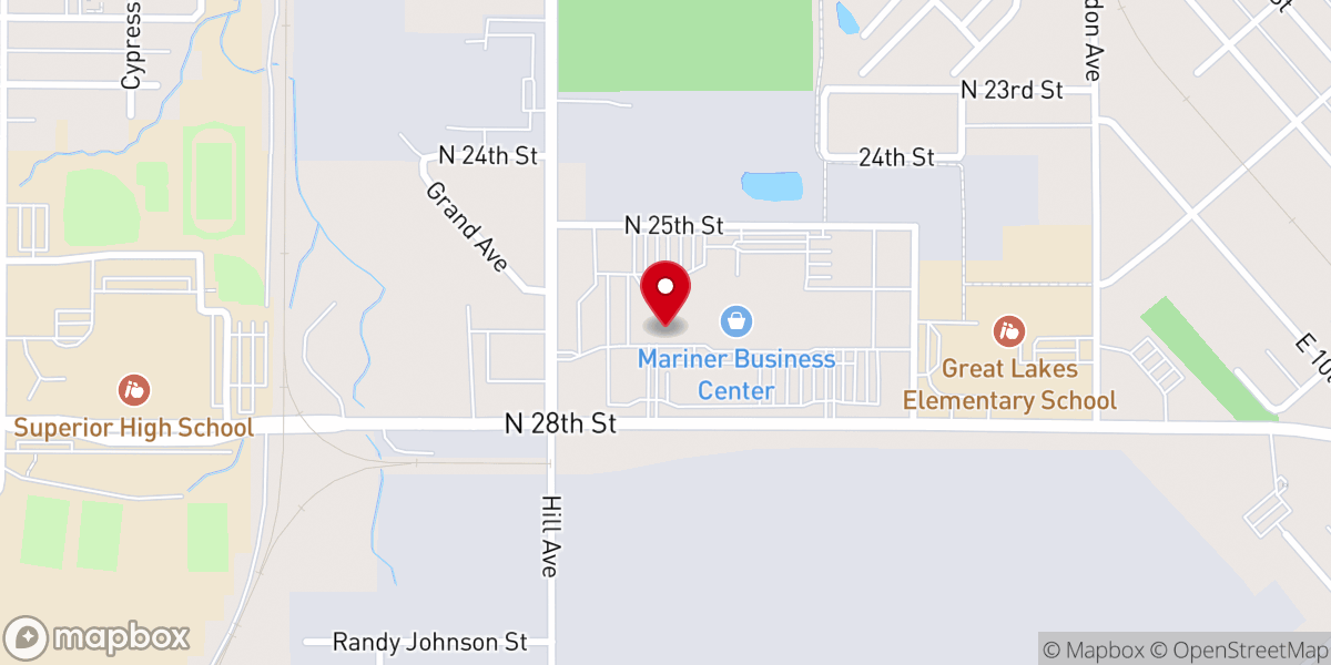 Map showing location of Beth Yeshua Twin Ports