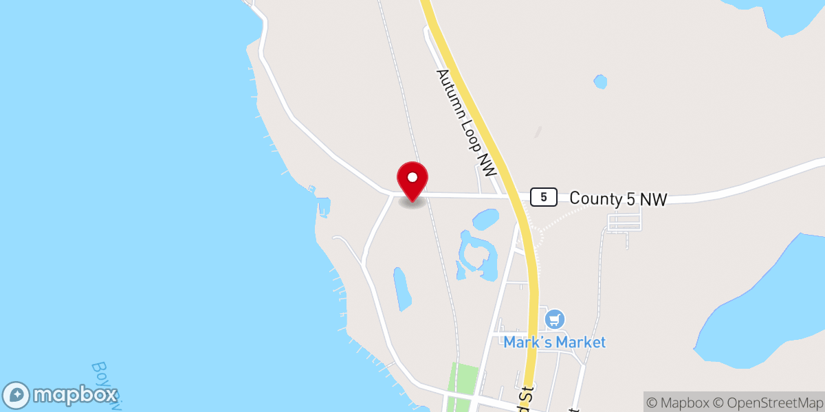 Map showing location of Heartland Baptist Church
