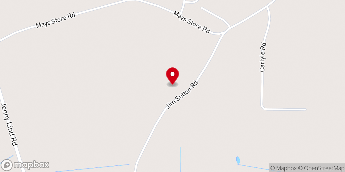 Map showing location of Rockford Chapel FWB Church