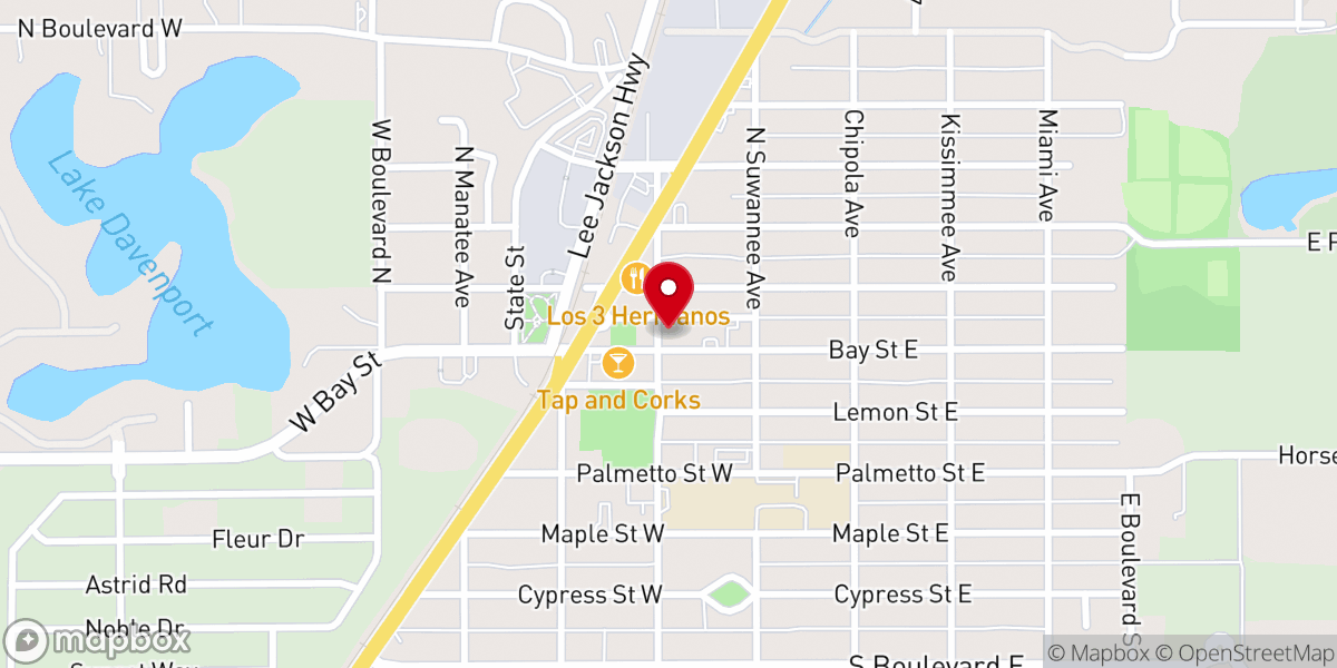 Map showing location of Casa de Dios Columna de Amor ministerio internacional