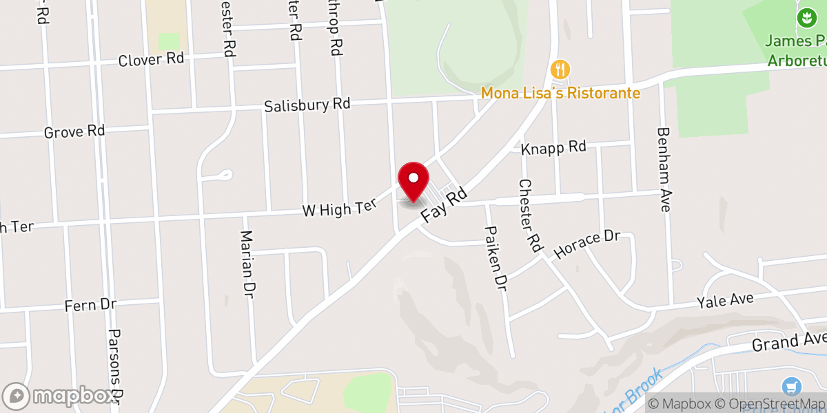Map showing location of St. Charles - St. Ann Parish Office