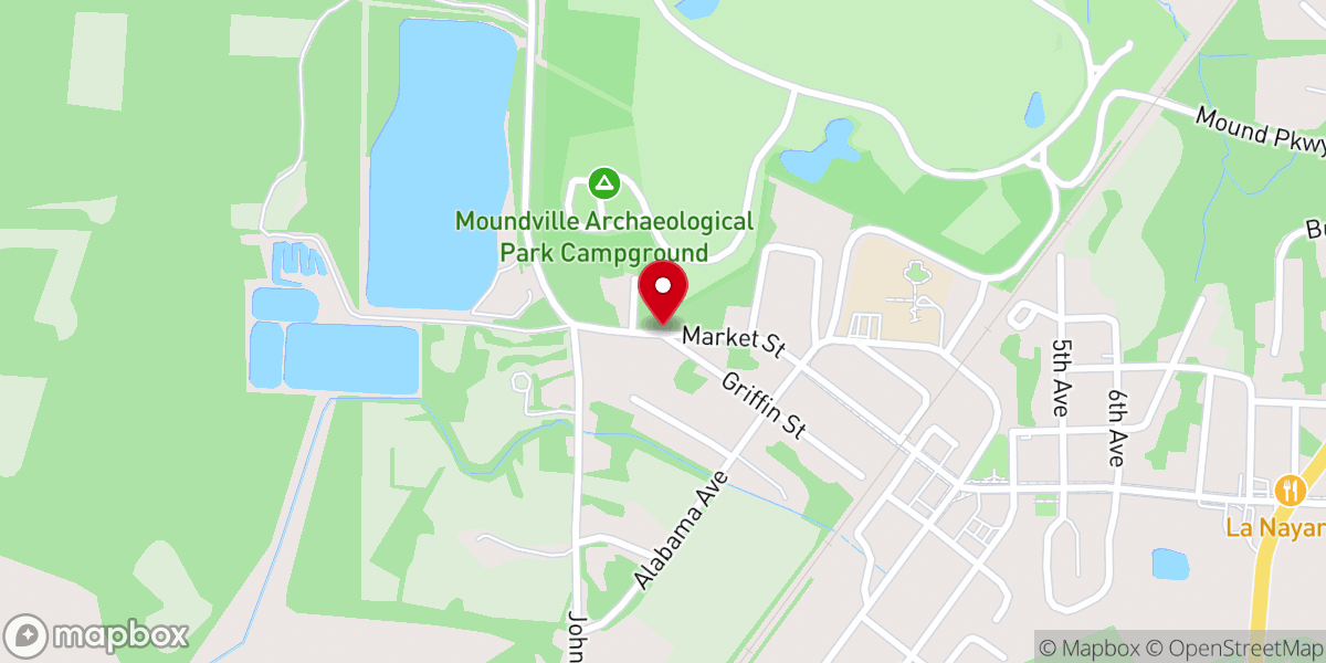 Map showing location of Jefferson Chapel CME