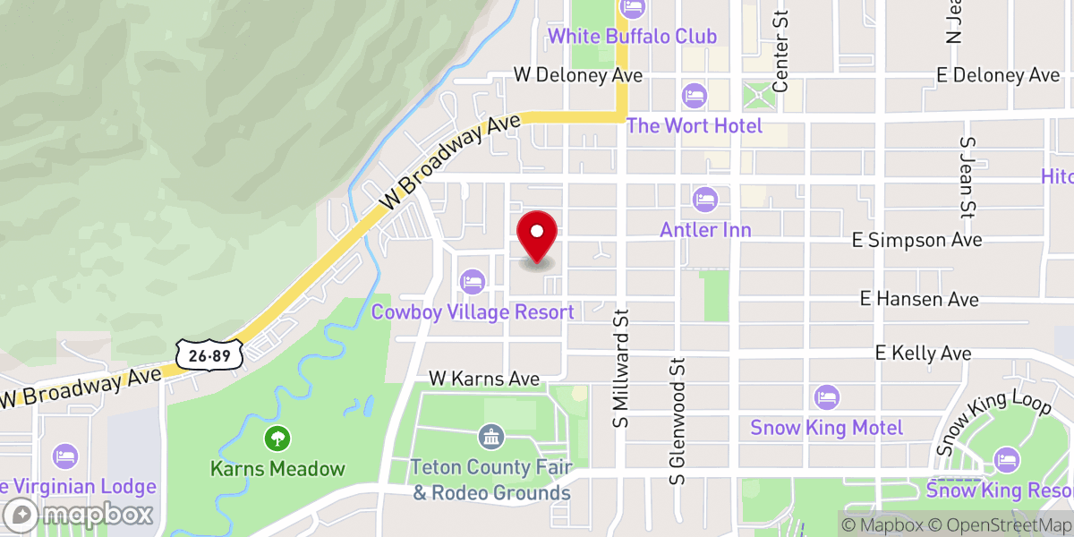 Map showing location of Our Lady of the Mountains Catholic Church