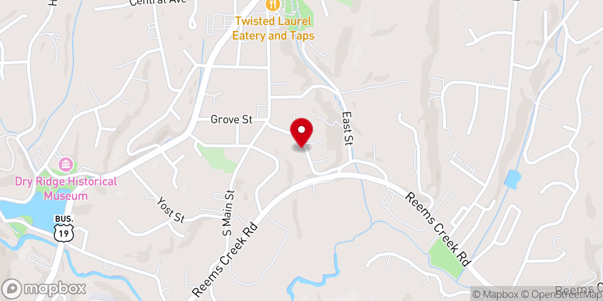 Map showing location of Little Mount Zion Church