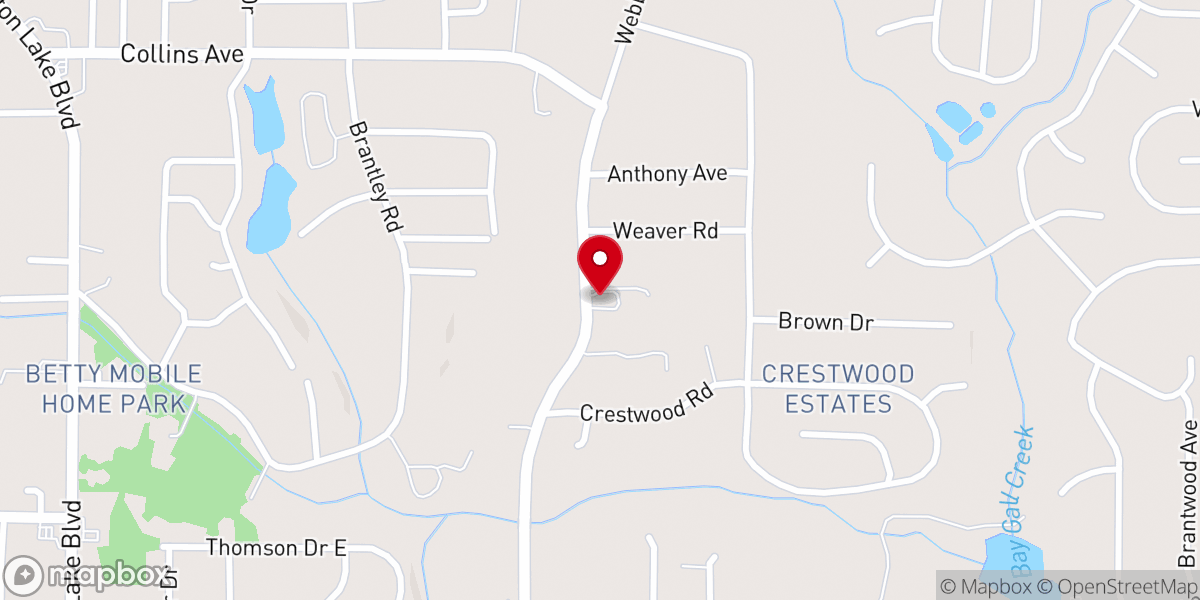 Map showing location of First Christian Church