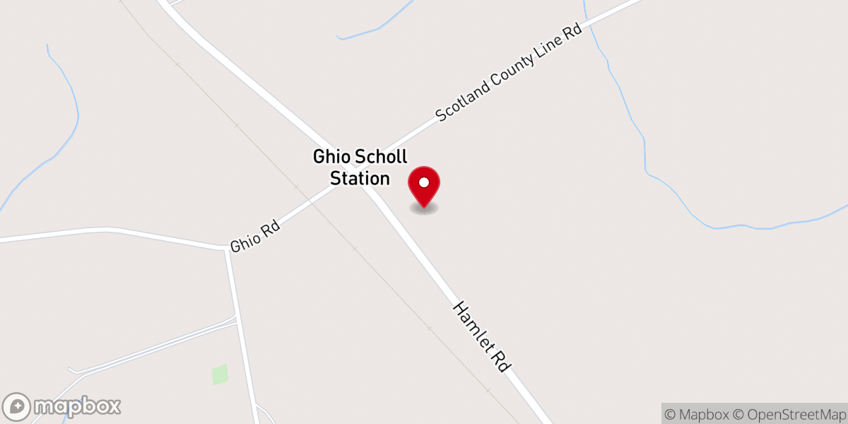 Map showing location of Tabernacle Church