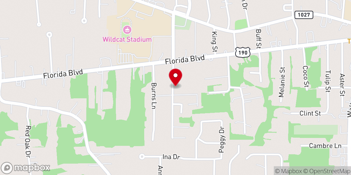 Map showing location of Livingston Parish Fire Protection District No. 4