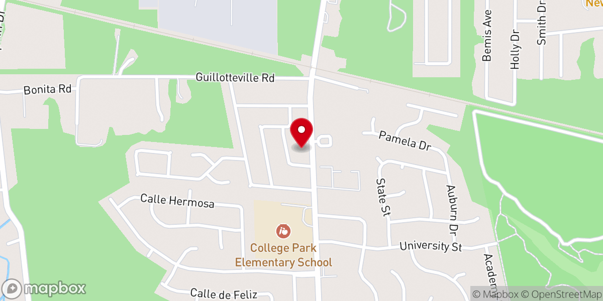 Map showing location of Parkview Missionary Baptist Church