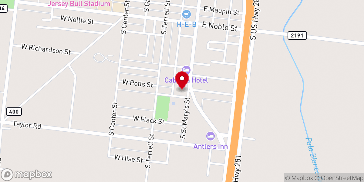 Map showing location of Funeraria del Angel Howard-Williams