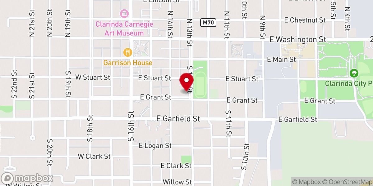 Map showing location of Living Water Outreach Church of God