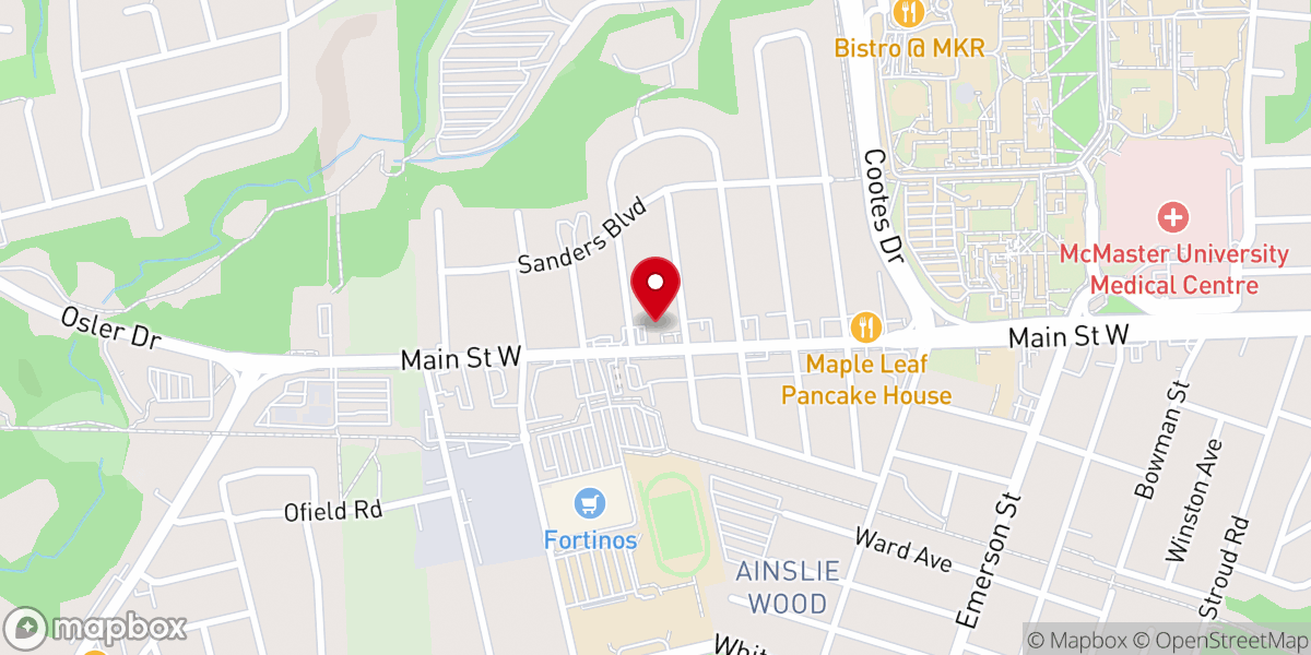 Map showing location of Christ Embassy Toronto - Hamilton