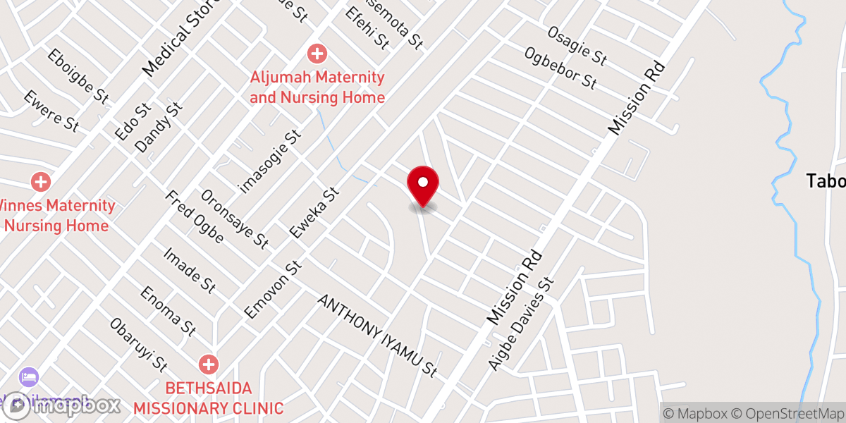 Map showing location of THE FOUNTAIN OF LIVING WATERS BIBLE FAITH MINISTRIES