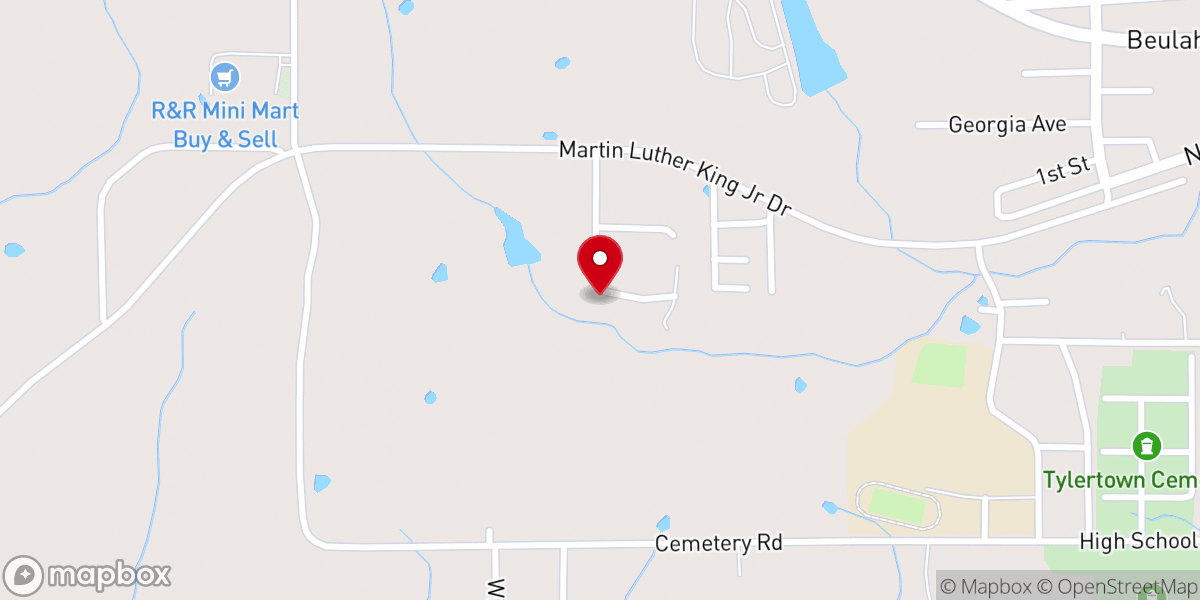 Map showing location of Love Outreach Ministries