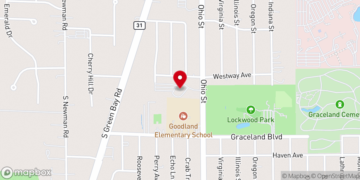 Map showing location of Lutheran Church of the Resurrection