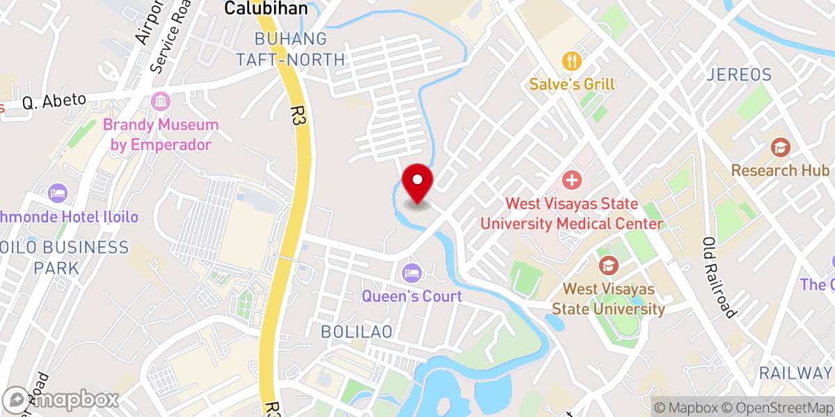 Map showing location of God of Glory Christian Church
