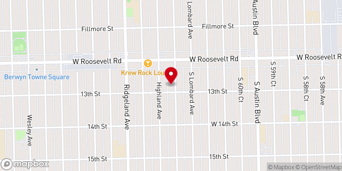 Map showing location of Ebenezer Christian Reformed Church
