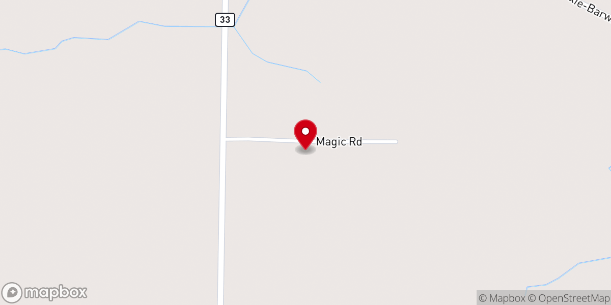 Map showing location of New Hope Church