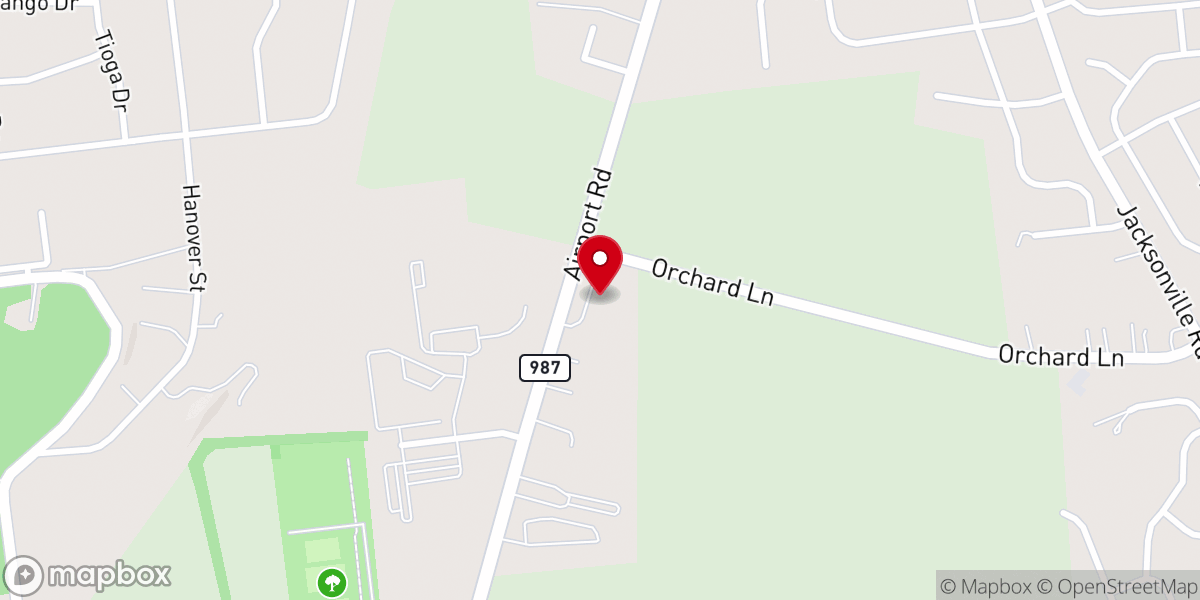 Map showing location of Christ United Church of Christ