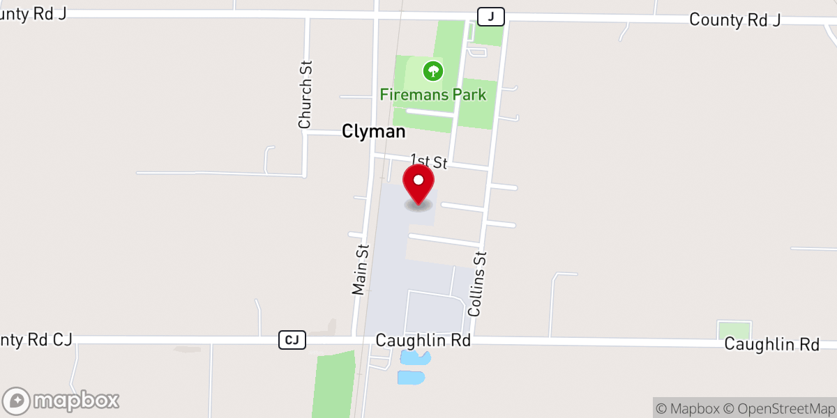 Map showing location of Clyman, WI 53016