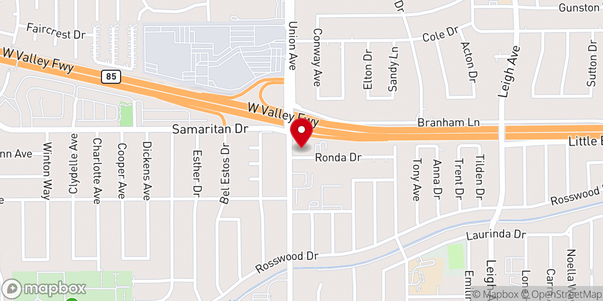 Map showing location of Good Samaritan Episcopal Church
