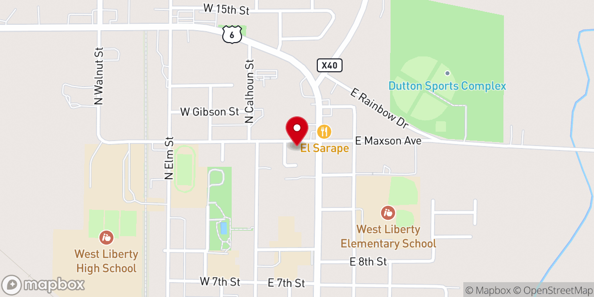 Map showing location of Our Redeemer Lutheran Church