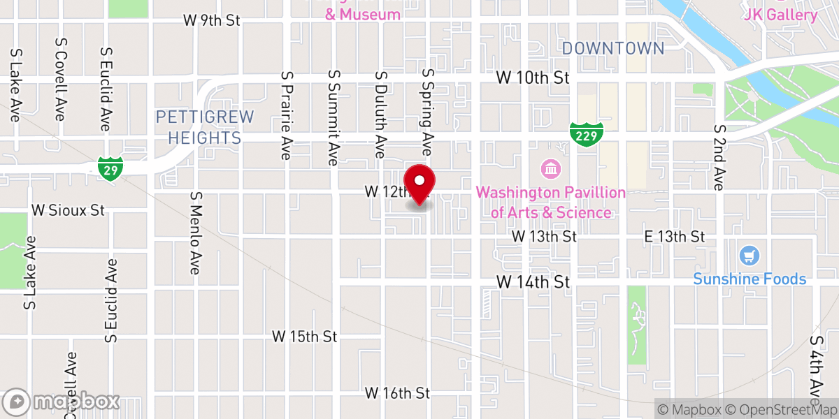 Map showing location of First United Methodist Church