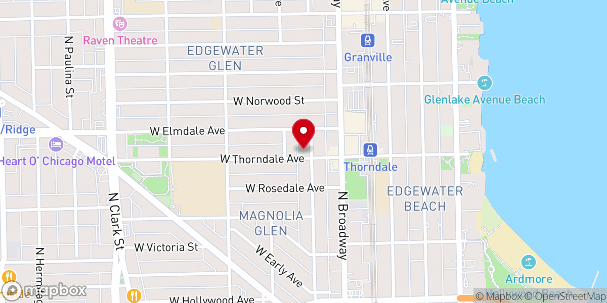 Map showing location of Bethany Evangelical Lutheran Church