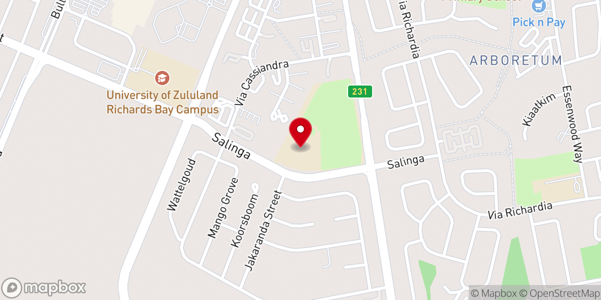 Map showing location of City On Fire Ministries