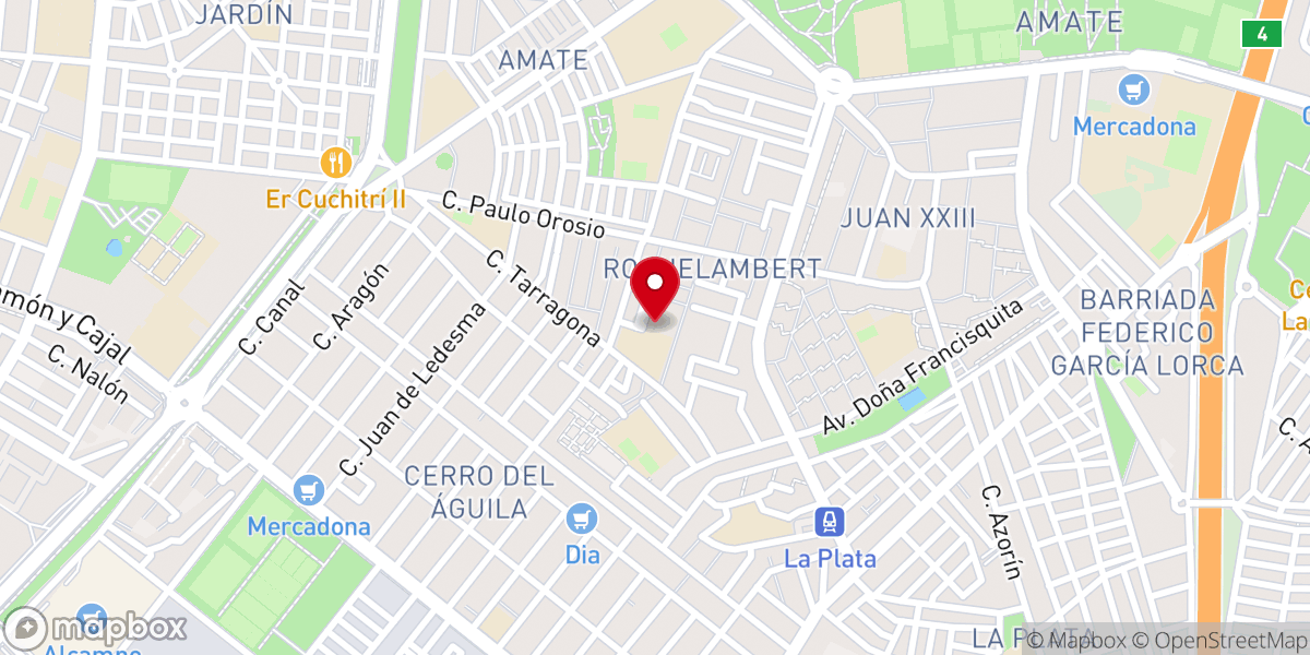 Map showing location of Parroquia de San Luis y San Fernando