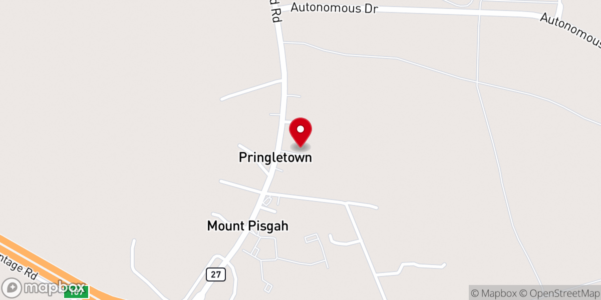 Map showing location of Favor Ministries