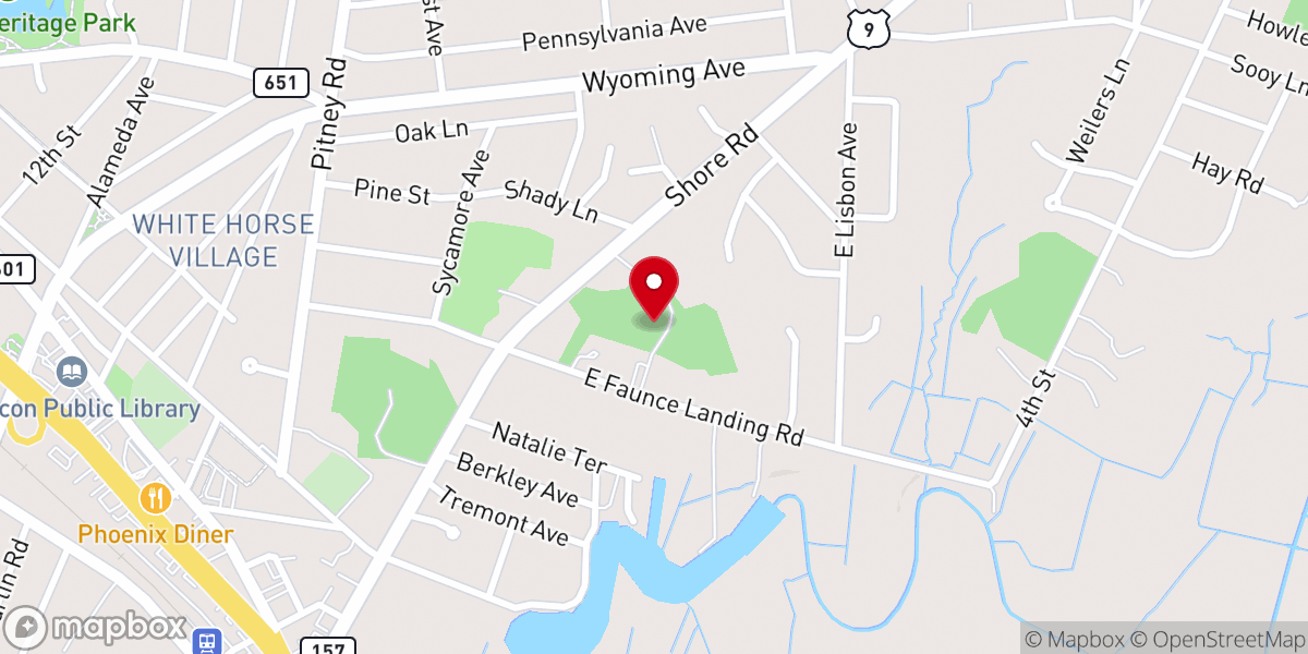 Map showing location of One Hope Church