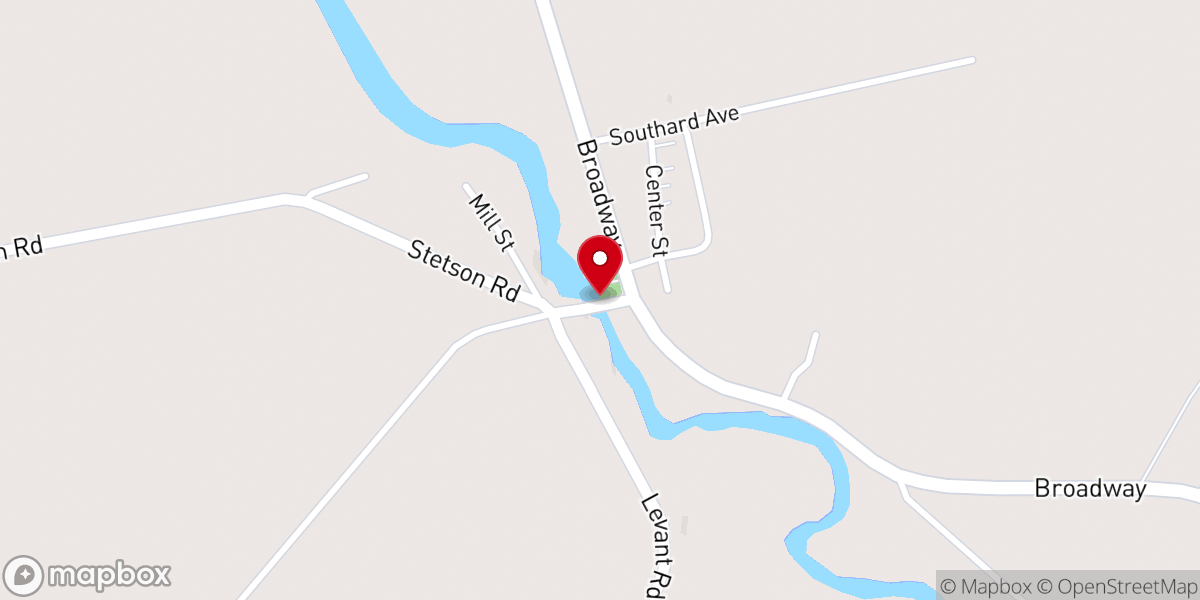 Map showing location of Kenduskeag